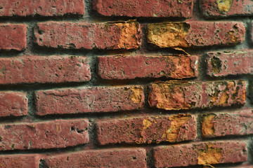 red brick wall