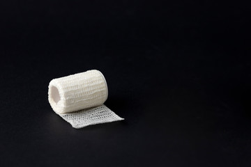 Bandage on a black background