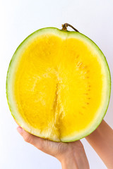 Sliced Yellow Watermelon