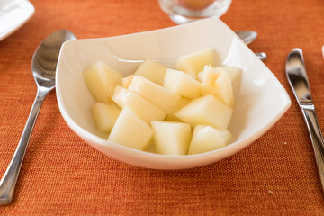 White cobblestone melon