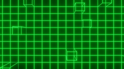 Fototapeta na wymiar 3d rendering Abstract motion digital technology lines green