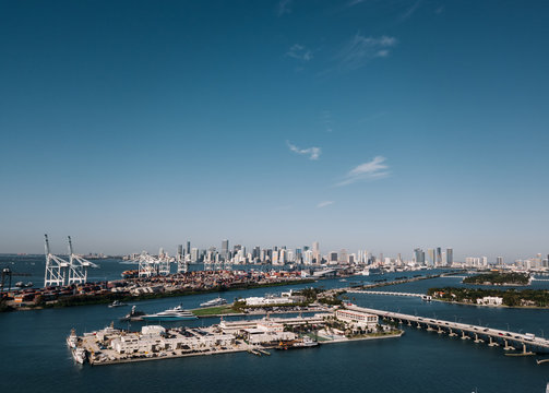 Docks in Miami, Florida, USA