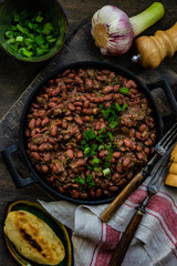 Traditional georgian lobio dish