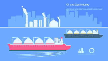 oil and gas industry isolated LNG transportation ship 