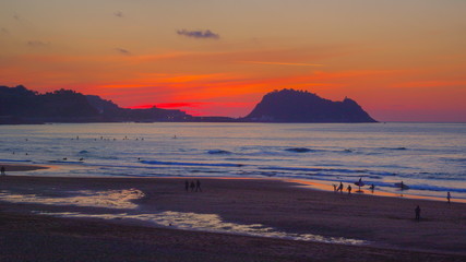 Zarautz beach.