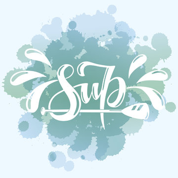 Lettering logo vector for sup surf