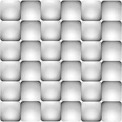 Seamless white 3d square background