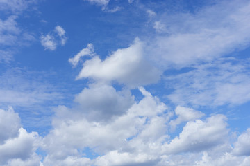 blue sky with white clouds