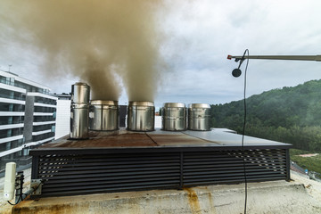 Pruebas de nivel de inmisi&oacute;n sonora. Ac&uacute;stica Industrial de chimenea. Biomasa