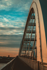 Bridge in Novi Sad on the Danube river