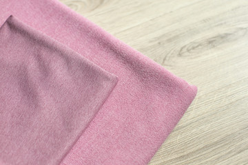 Angora fabric is pink. fabric is pink. Angora. woolen fabric