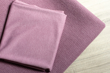 Angora fabric pink color. pink fabric. the fabric is wool. knitwear