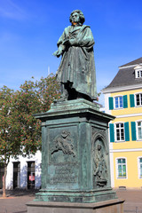 Fototapeta na wymiar Monument of Ludwig van Beethoven. Bonn, Germany.