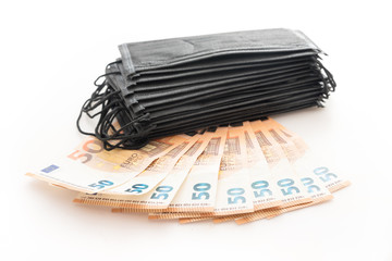Covid-19 masks and money