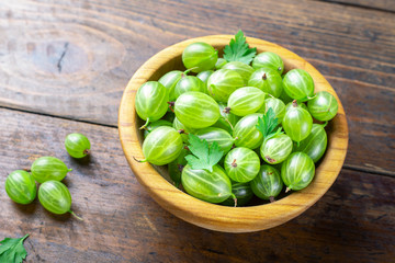 fresh gooseberries in a plate