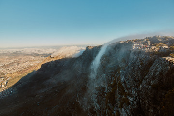 Beautiful landscape photos of Table Mountain and Lions Head in Cape Town South Africa