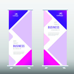 Modern roll up banner design template