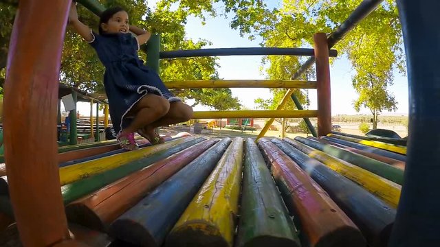 Kids playing together in the park