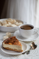 Cheesecake still life