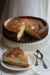 Cheesecake still life