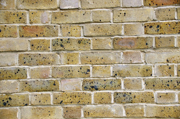 Brick block wall