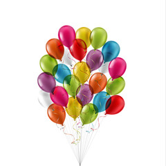Big Bunch of colorful balloons - eps10