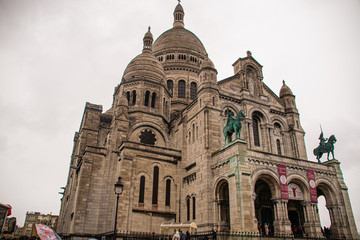 Fototapeta na wymiar Photo of the Sacre Coeur in Paris, France