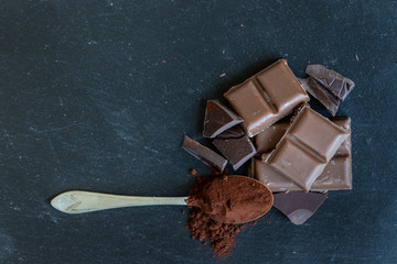 chocolate with cocoa