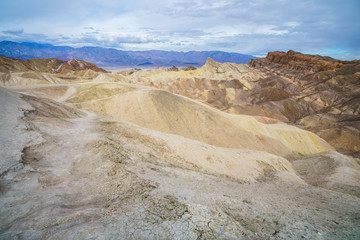 zabriskie point in death valley national park in california, usa