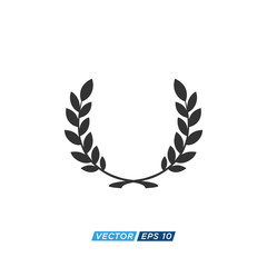 Laurel Wreath Icon Design Vector