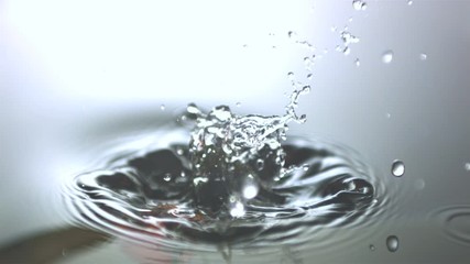 Tomato dropping in water - Powered by Adobe