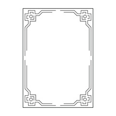 vector image, vintage frames, decorative ornamental frame, original design