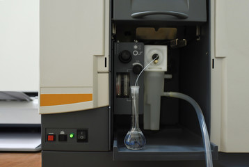 Spectral analysis of liquids in an environmental laboratory
