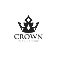 Obraz premium Crown Logo Design Vector