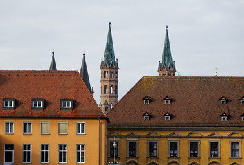 Panoramic view of Würzburg, Germany.