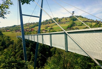 Panorama bridge in Sigriswil, Switzerland