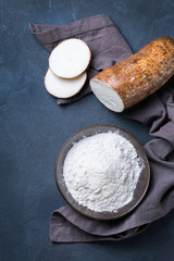 Yucca, yuca, cassava, manioca, mandioca flour