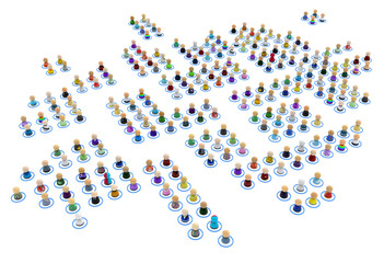 Cartoon Crowd System, Wireless Blocks