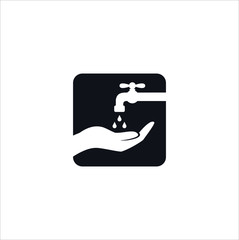 Washing hands vector illustration symbol graphic design