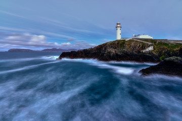 Fototapeta na wymiar White Lighthouse, Fanad Head, County Donegal, North Ireland