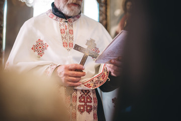 Wedding ceremony in church