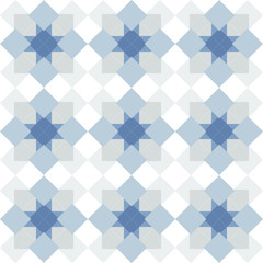seamless geometric pattern in gray and blue colors