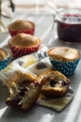 muffins with berries