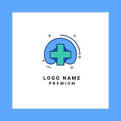 Obraz premium medical cross sign, medi logo, 