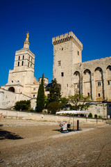 this is the old town in Provence the city of Avignon