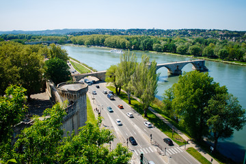 this is the old town in Provence the city of Avignon