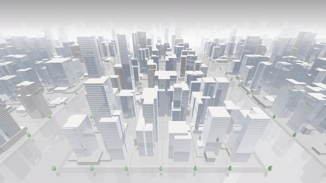 City Building Simple Modern Skyscraper business street background