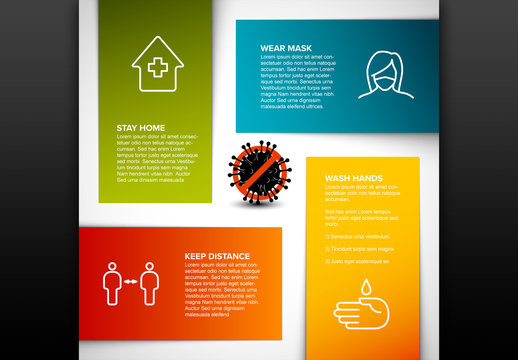 Coronavirus Instructions Infographic