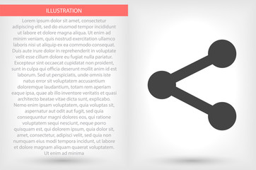 Network vector icon , lorem ipsum Flat design