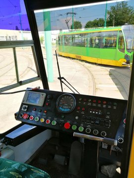Konstal 105Na tram cabin